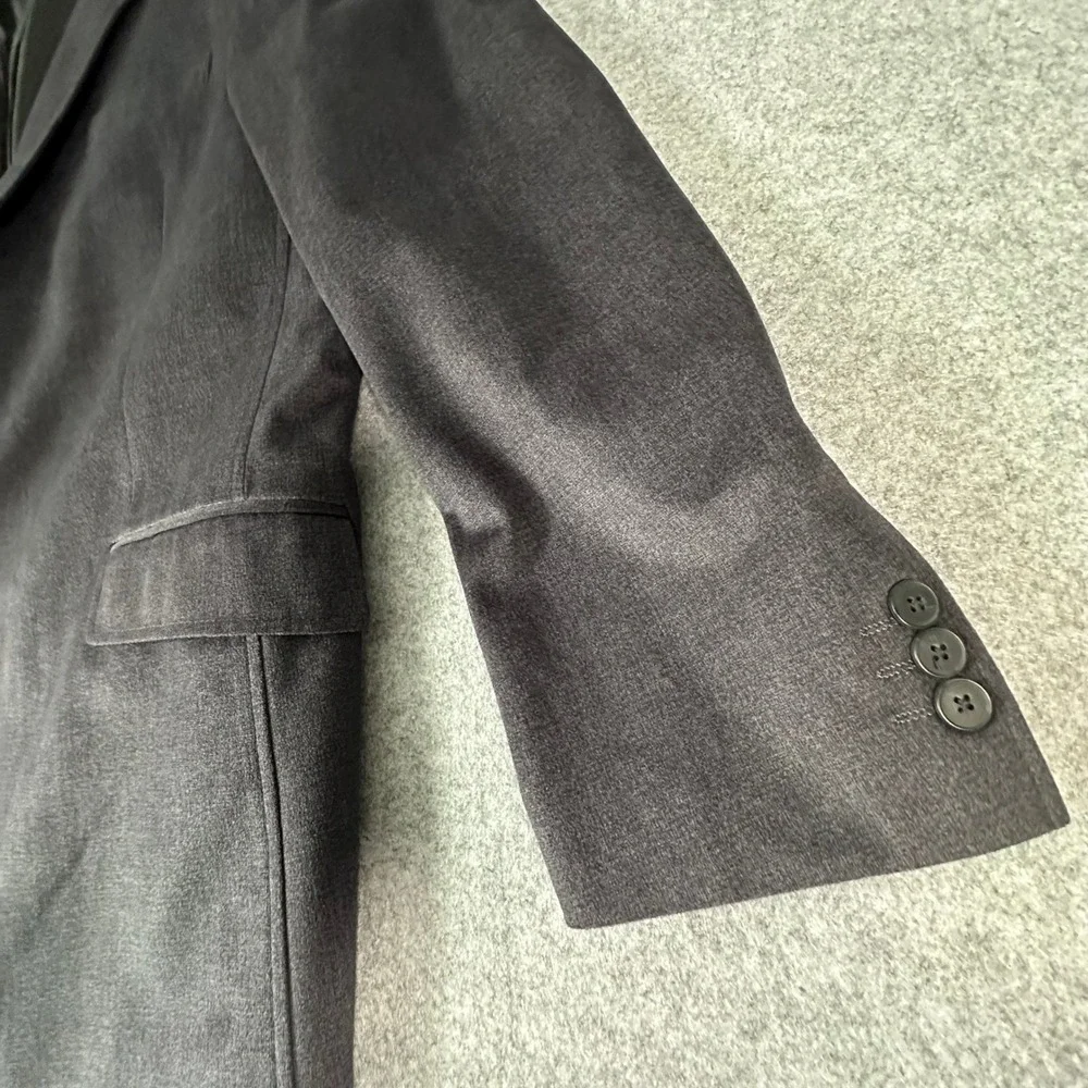 Pronto Uomo Blazer Mens 3XLT Charcoal Grey Two Button Corduroy Sport Coat